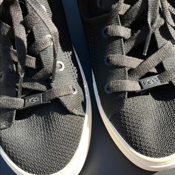 Women's Black UGG Canvas Sneakers - Picture 4 of 13